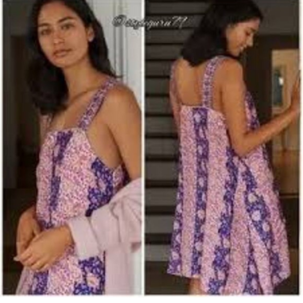 Floral Pink and Purple dress - Picture 4 of 4